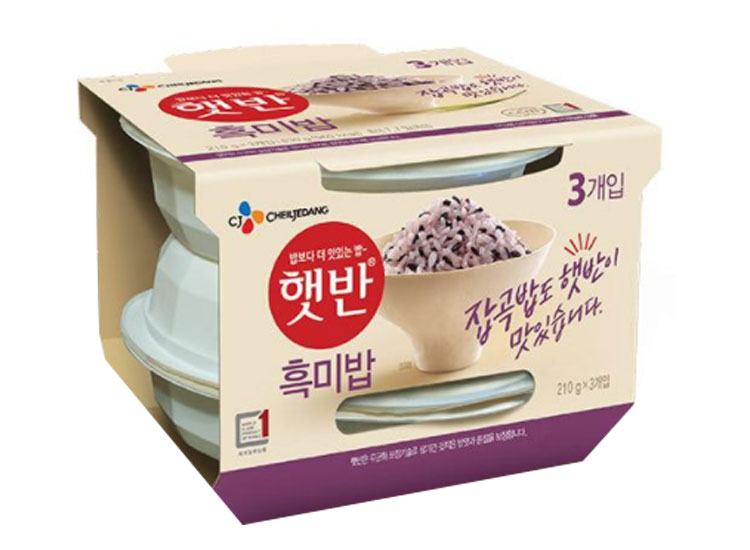 백설)흑미밥210g*3