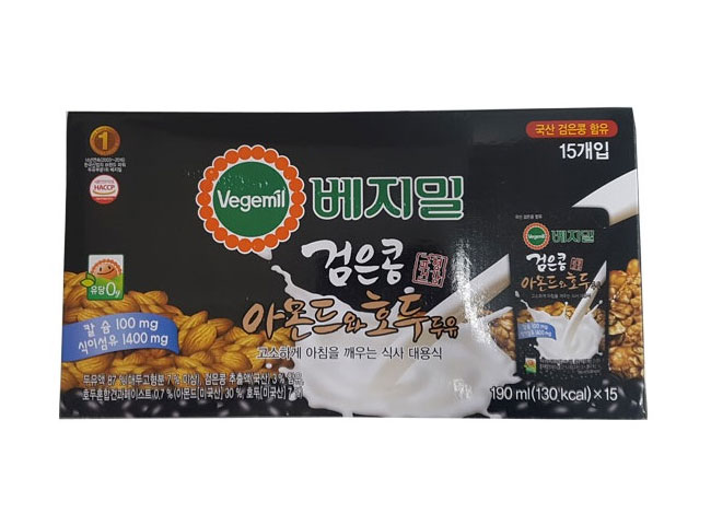 베지밀)검은콩아몬드호두190ml*15입