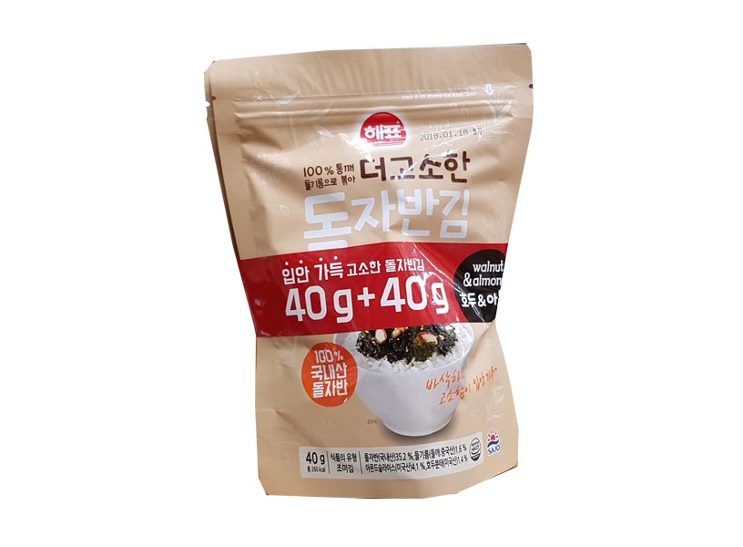 사조해표)돌자반김호두&아몬드40g 40g