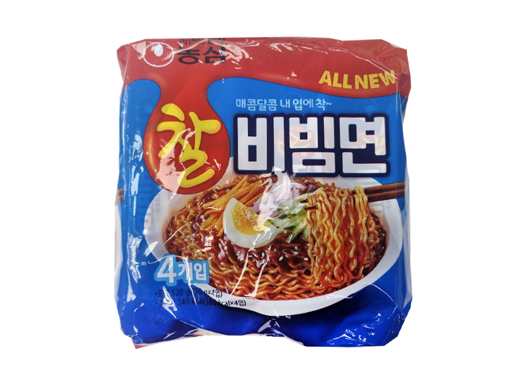 농심)찰비빔면멀티130g*4