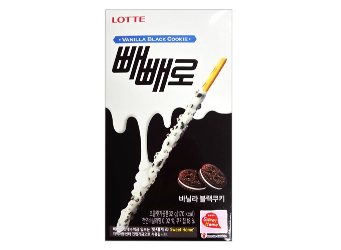 롯데)빼빼로바닐라블랙쿠키32g