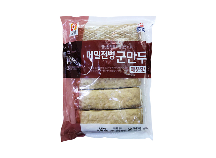 사조오양)매콤메밀전병군만두1.2kg