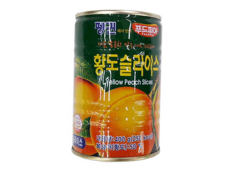 펭귄)황도슬라이스400g(푸드피아)