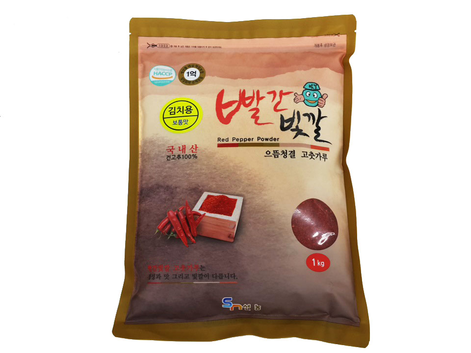 빨간빛깔고추가루1kg(국산,김치용)