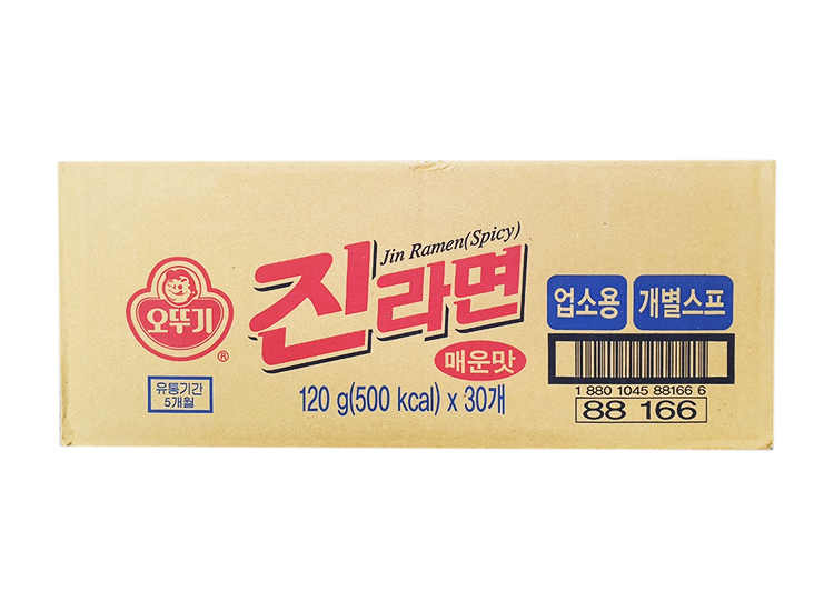 오뚜기)진라면매운맛업소용(120g*30,개별스프)-box