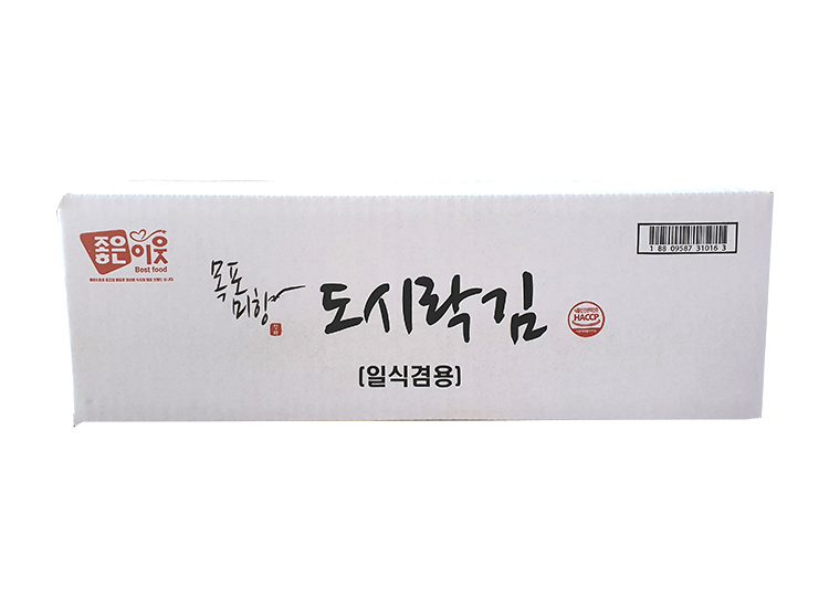 좋은이웃)청해목포재래도시락김-box