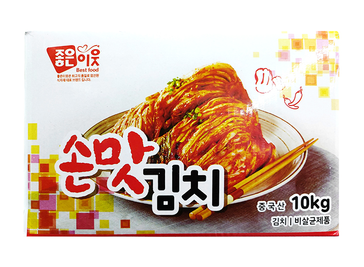 좋은이웃)손맛김치10kg/중국